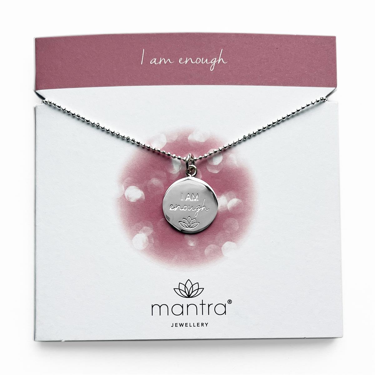 I am enough Necklace | Self Love | Affirmation Mantra Jewellery