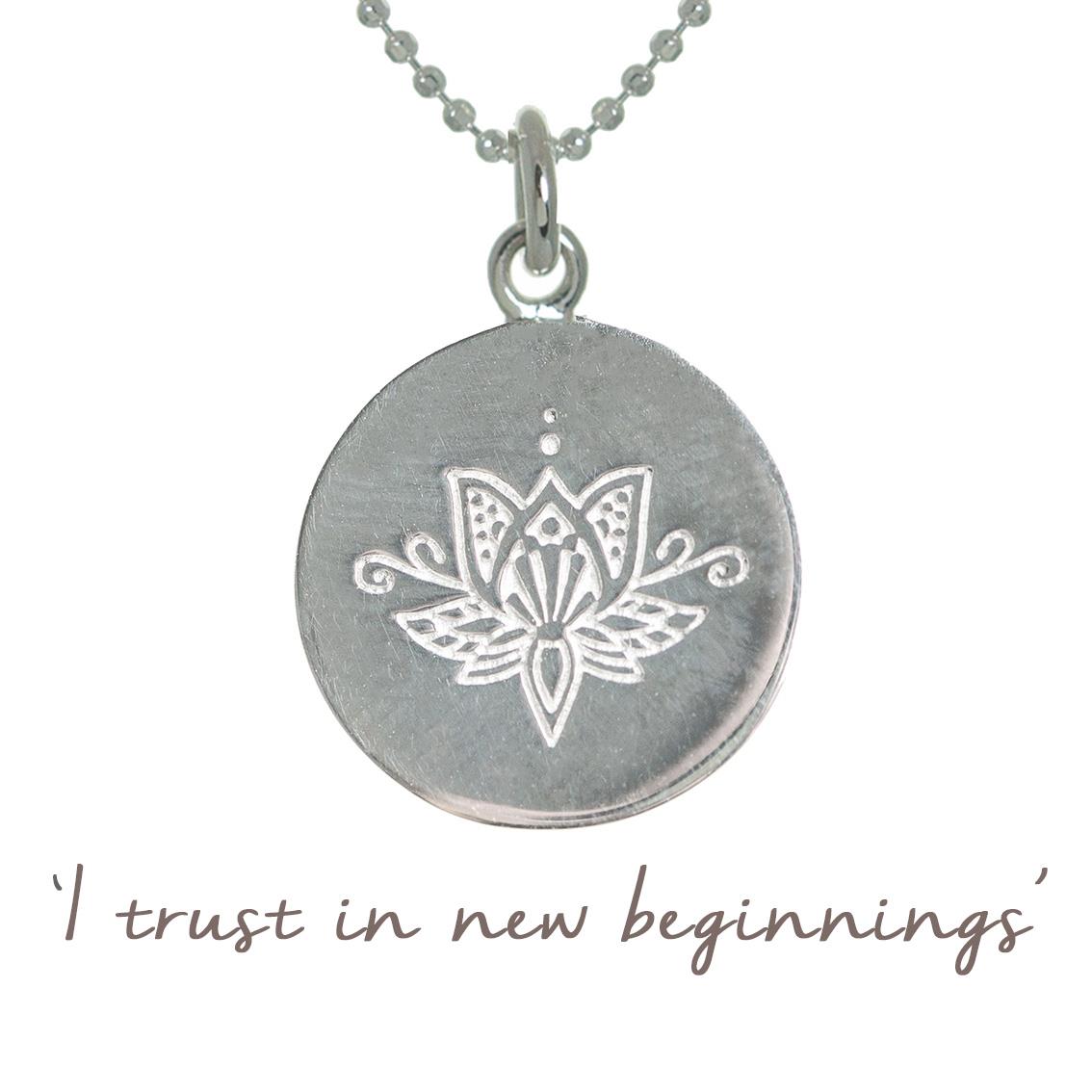 Tashi - Tiny Stationed Lotus Necklace in Sterling Silver – The Clay Pot